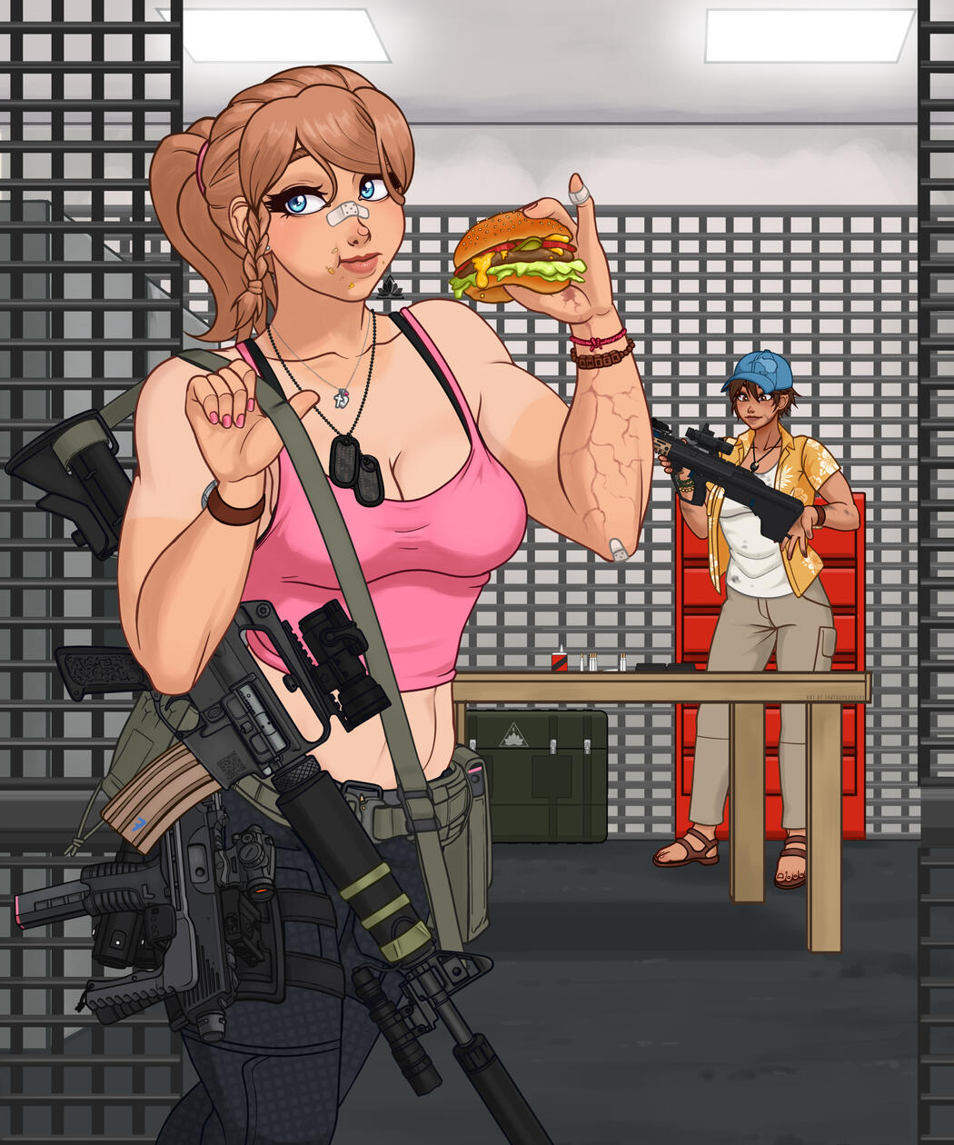 Example: £432 (Rendered + Additional Full Body Character + Weapons/Tac Kit for Both Characters + Moderately Complex )